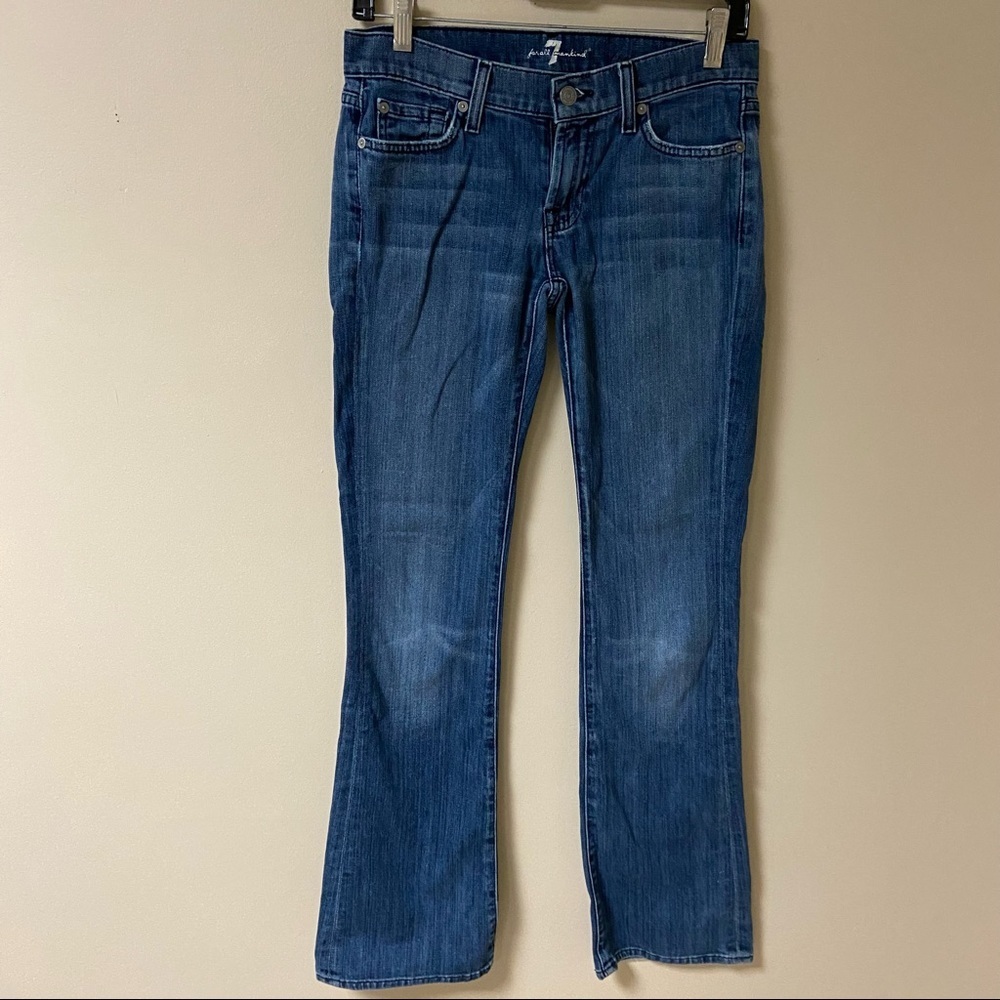 7 For All Mankind Size 26 Jeans Blue Midrise Bootcut Y2K